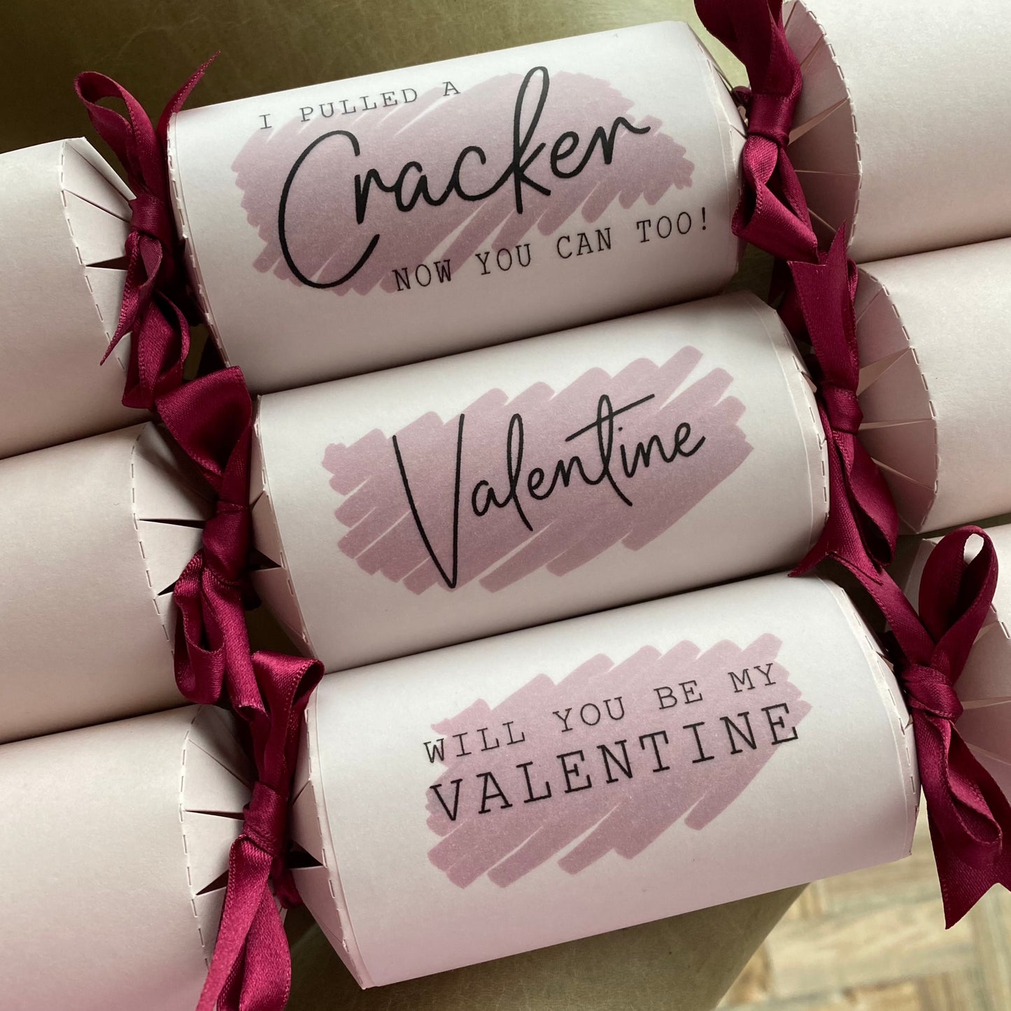 Personalised Alternative Valentines Cracker Card